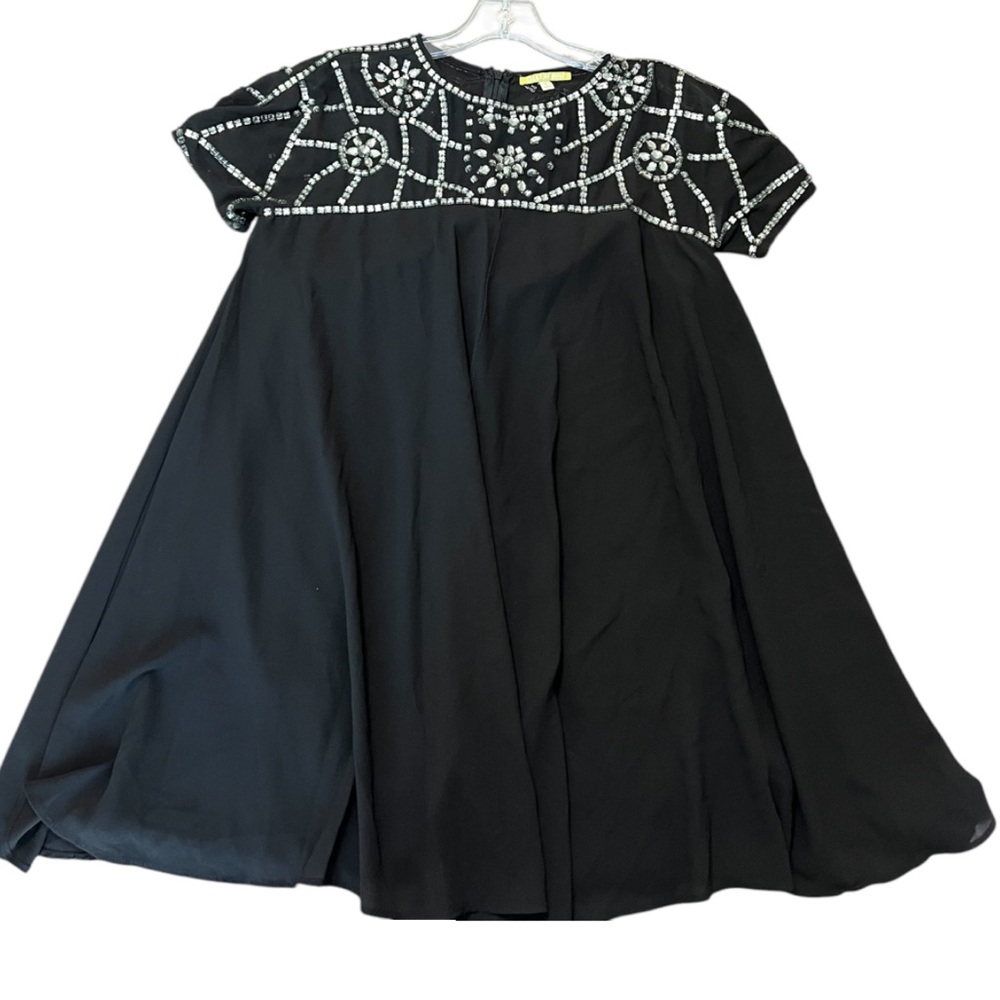 Gianni Bini Black Beaded Rhinestone Blouse, Size: S - Picture 3 of 7